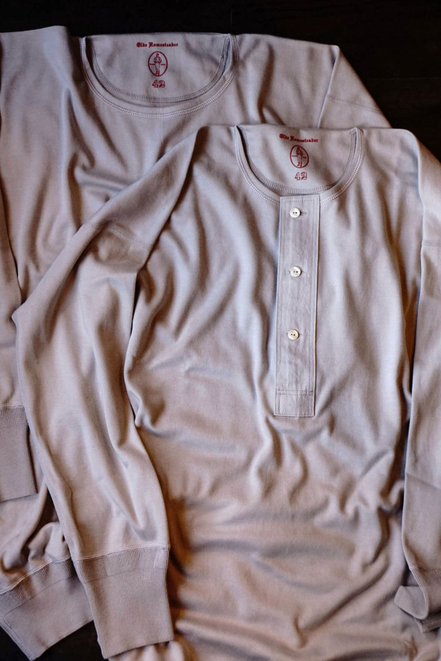 Olde Homesteader "Crew Neck Longsleeve" - Interlock - MIST