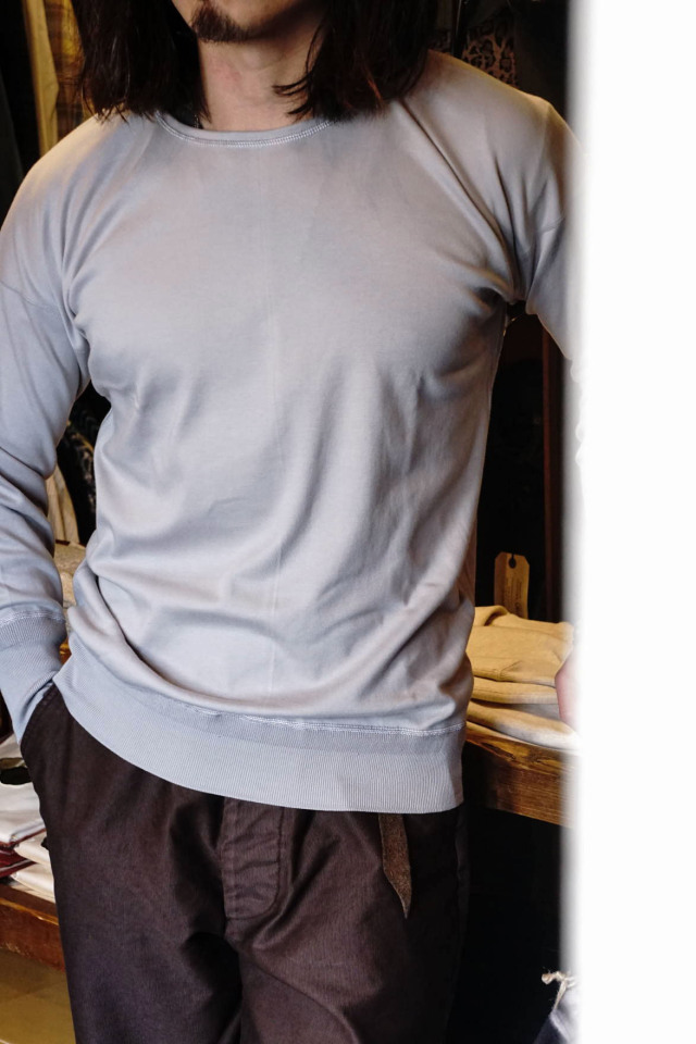 Olde Homesteader "Crew Neck Longsleeve" - Interlock - MIST