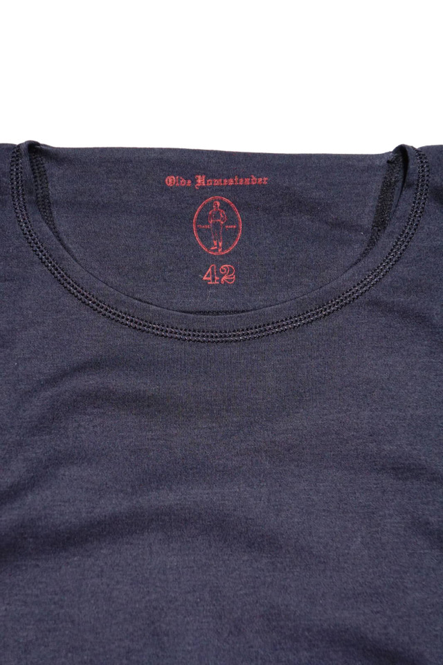 Olde Homesteader "Crew Neck Longsleeve" – Interlock – Worker's Black