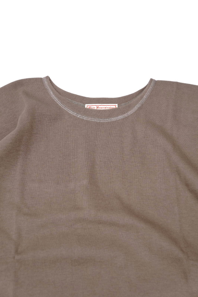 Olde Homesteader "Crew Neck Short Sleeve" - Heavy Weight Rib - RUSTIC GREY