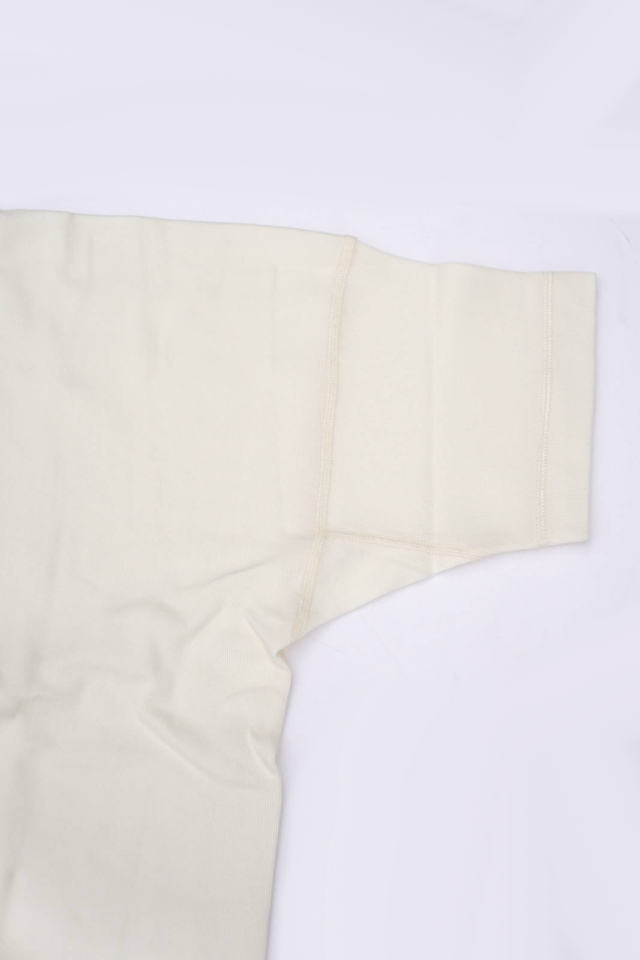 Olde Homesteader "Crew Neck Short Sleeve" - Heavy Weight Rib - OFF WHITE
