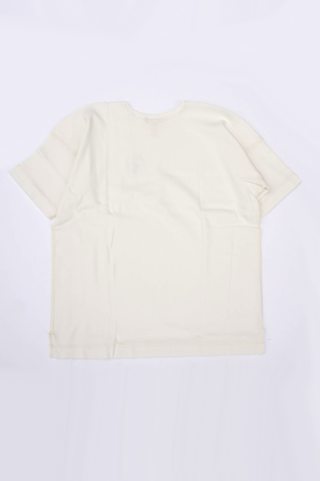 Olde Homesteader "Crew Neck Short Sleeve" - Heavy Weight Rib - OFF WHITE