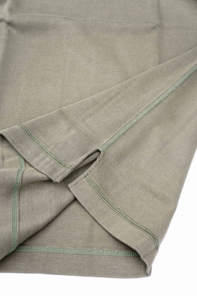 Olde Homesteader "Crew Neck Short Sleeve" - Heavy Weight Rib - OLIVE
