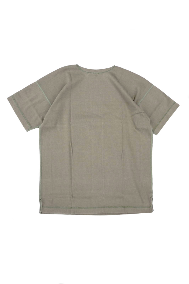 Olde Homesteader "Crew Neck Short Sleeve" - Heavy Weight Rib - OLIVE