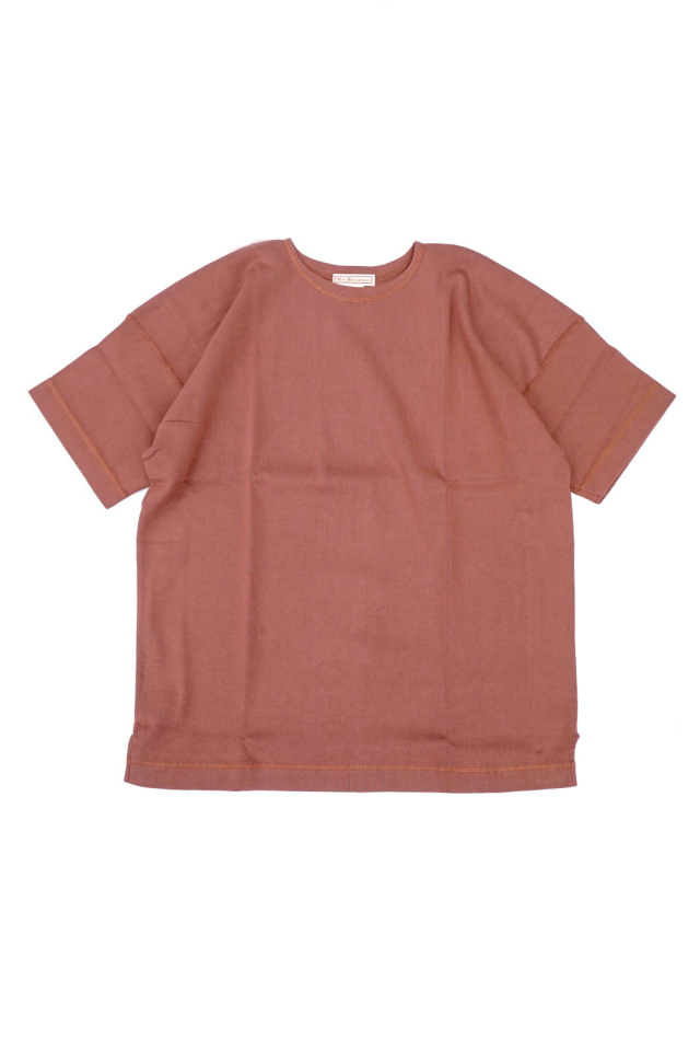 Olde Homesteader "Crew Neck Short Sleeve" - Heavy Weight Rib - ROSEWOOD