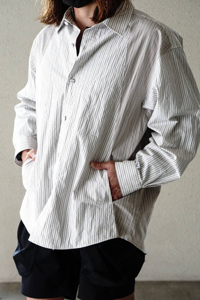 COMFY OUTDOOR GARMENT "CMF FRENCH SHIRTS" BROWN
