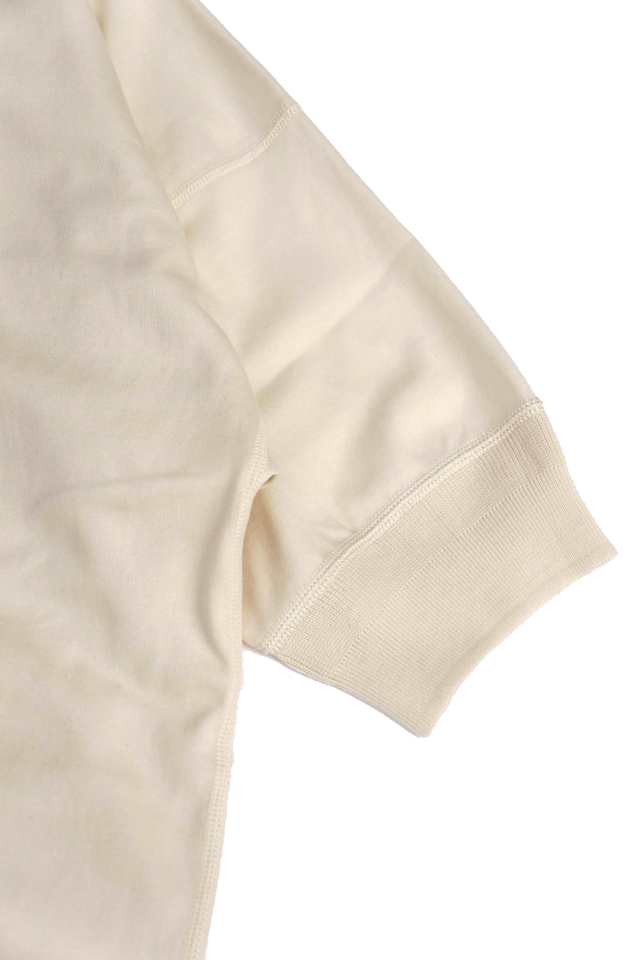 Olde Homesteader "Henley Neck Shortsleeve" - Interlock - Ivory