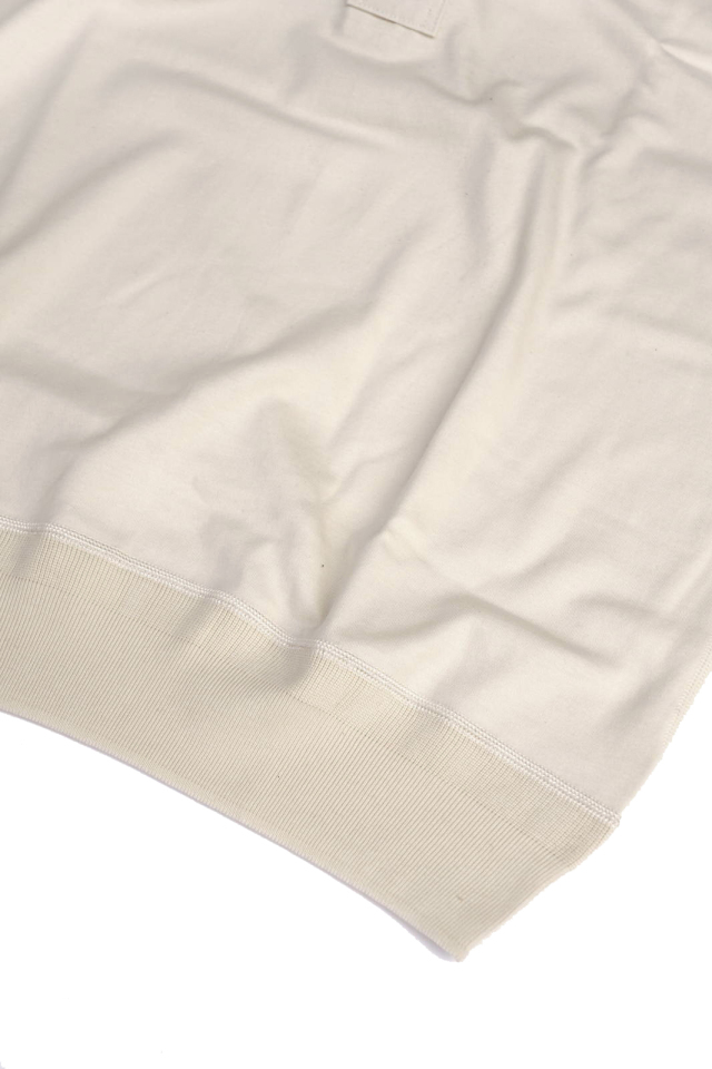 Olde Homesteader "Henley Neck Shortsleeve" - Interlock - Ivory