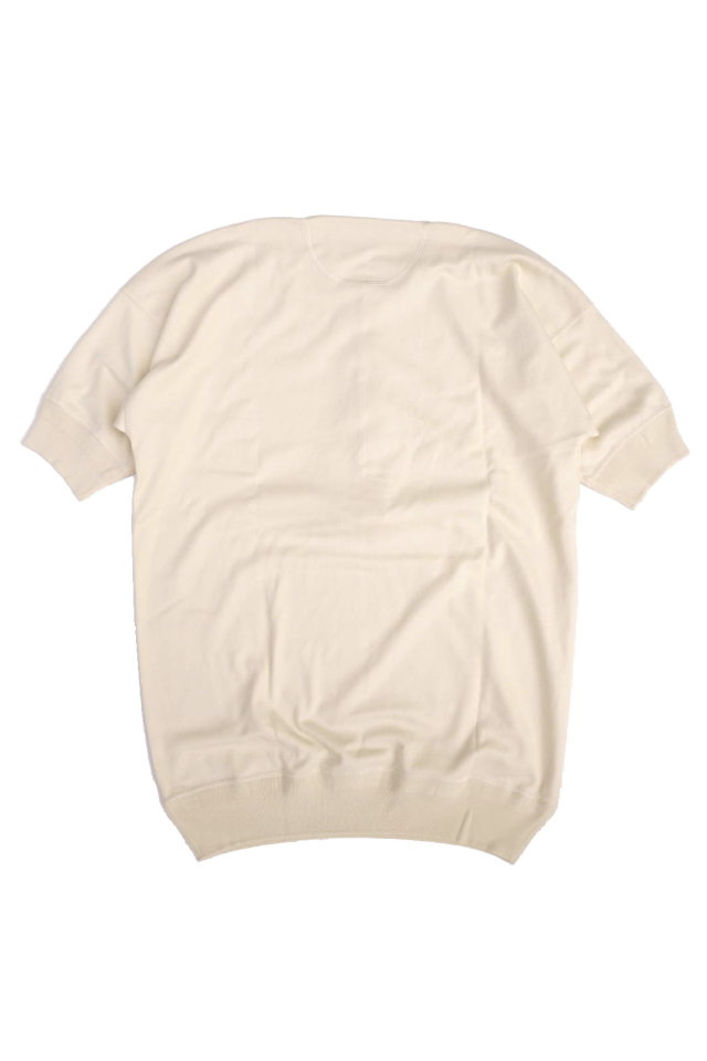 Olde Homesteader "Henley Neck Shortsleeve" - Interlock - Ivory