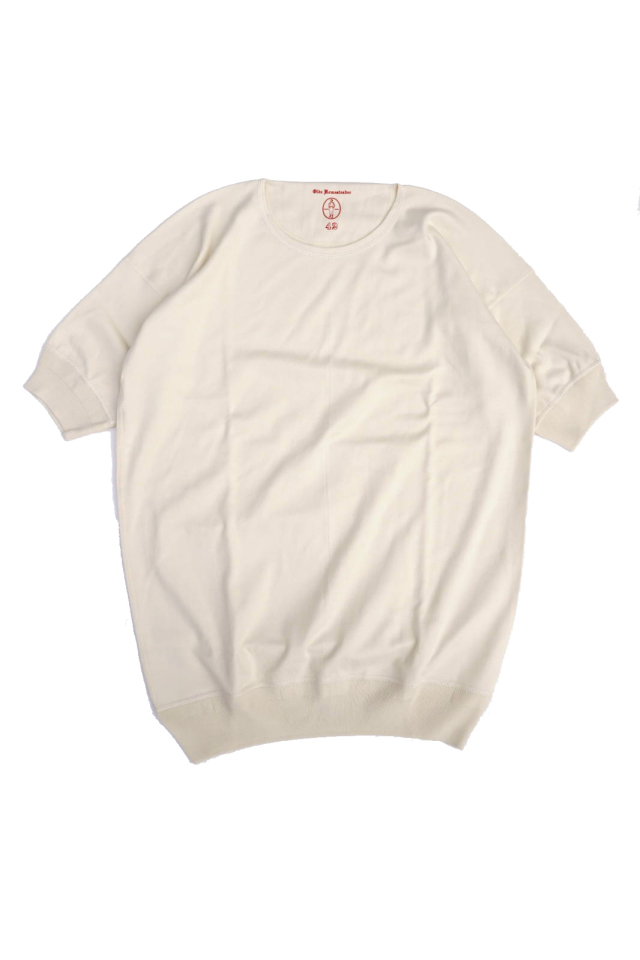 Olde Homesteader "Crew Neck Shortsleeve" - Interlock - Ivory