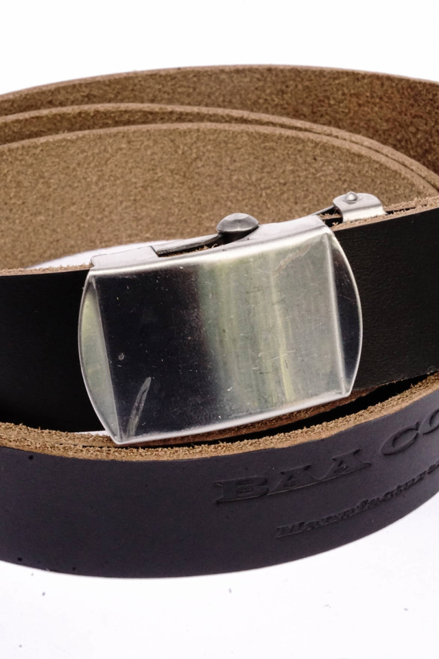 BAA COSTUME MFG. "BAA SIGNATURE BELT" HORWEEN 1inc CHROME EXCEL