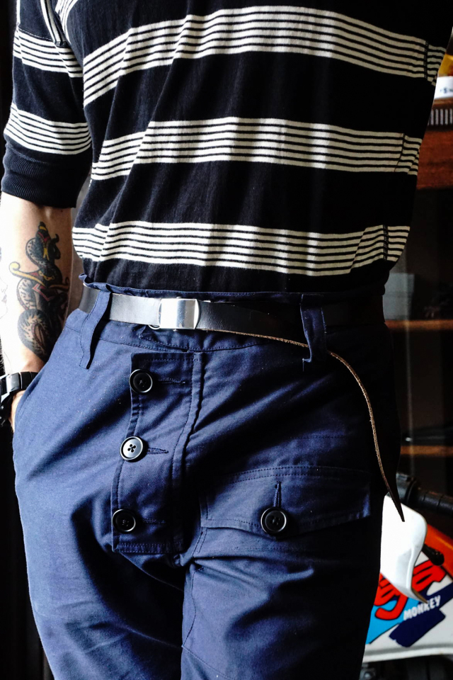 BAA COSTUME MFG. "BAA SIGNATURE BELT" HORWEEN 1inc CHROME EXCEL