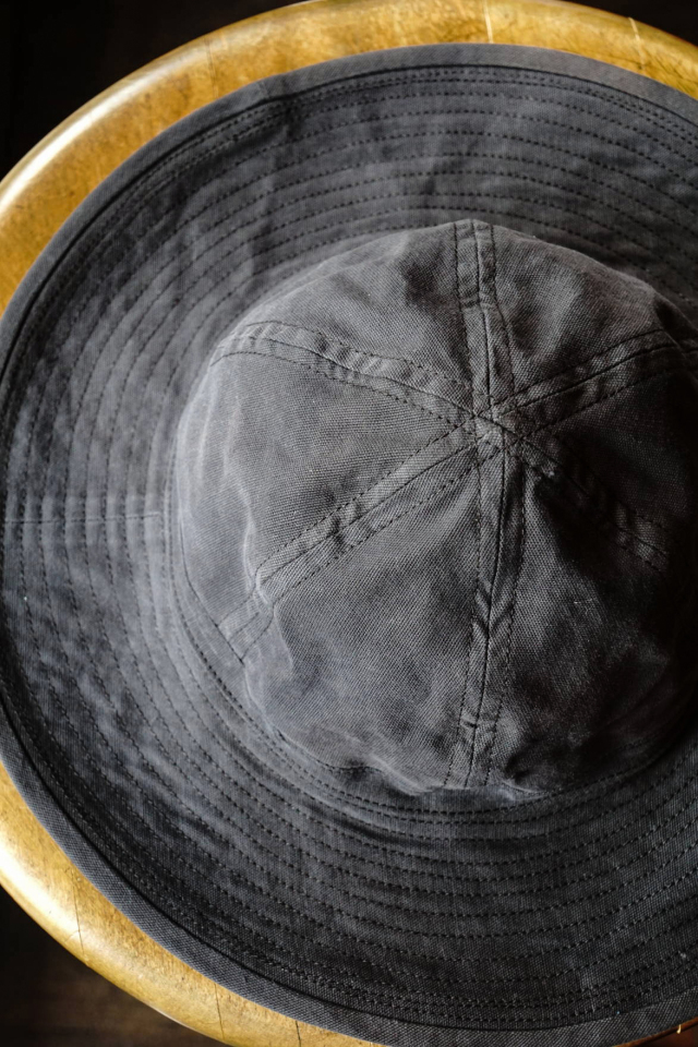 BAA COSTUME MFG. B.S.W. Special Order "VINTAGE FABRIC ARMY HAT" BLACK DYE