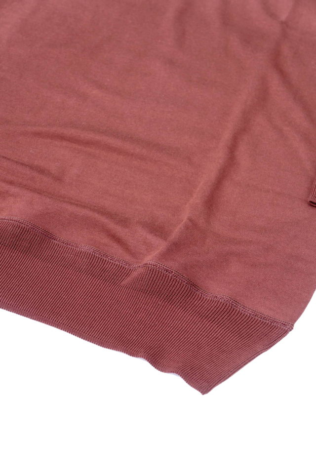 Olde Homesteader "Crew Neck Longsleeve" - Interlock - MAHOGANY