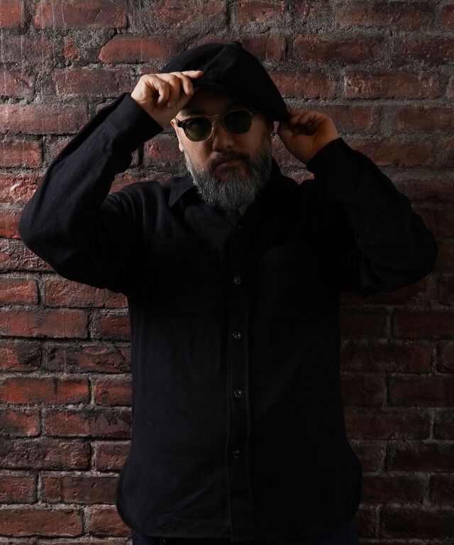 Mr.FATMAN "Cotton Flannel Casquette" Black