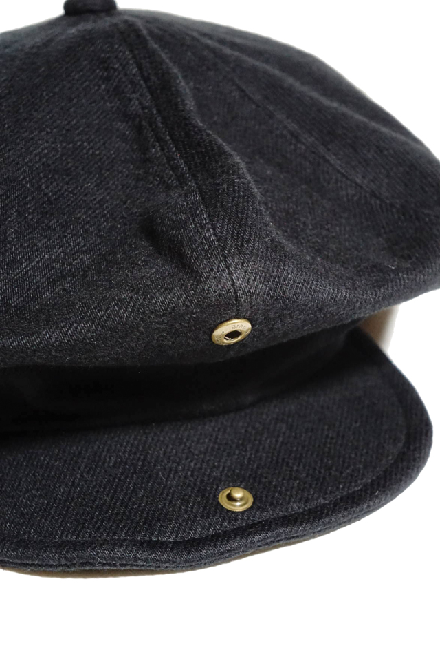 Mr.FATMAN "Cotton Flannel Casquette" Black