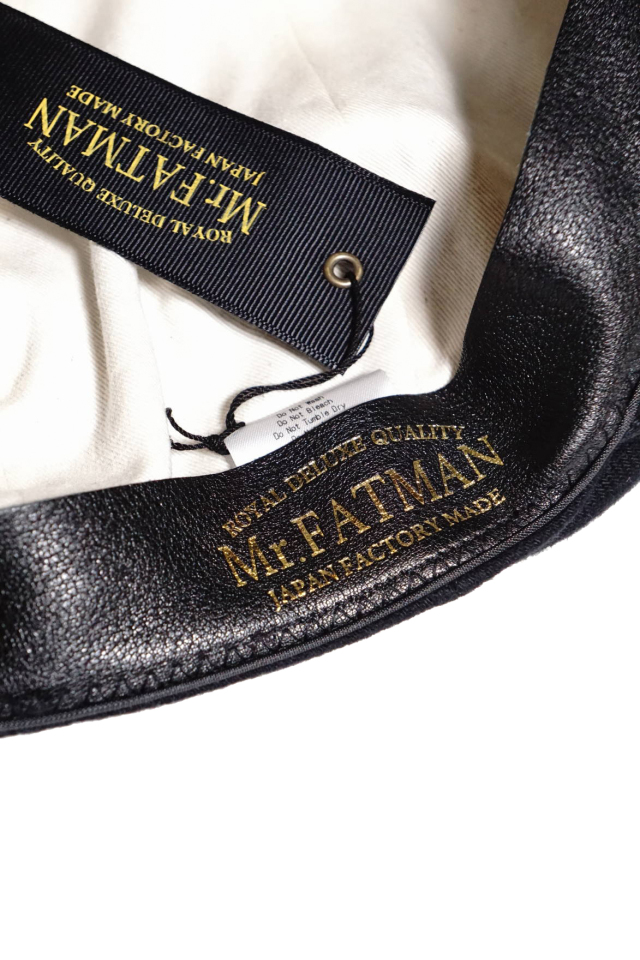 Mr.FATMAN "Cotton Flannel Casquette" Black