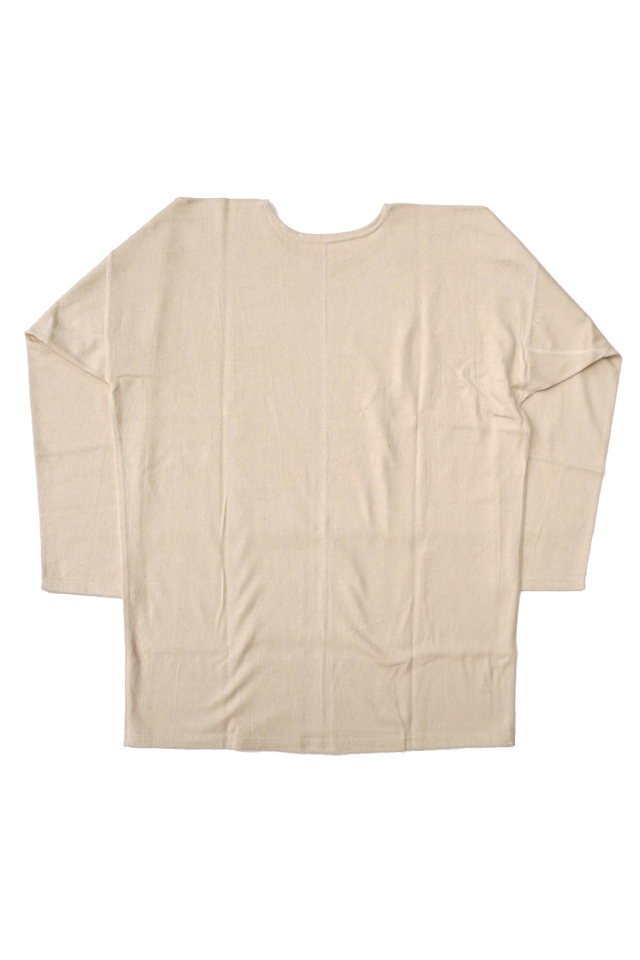 Olde Homesteader "Crew Neck Long sleeve" -Rustic Jersey- ECRU