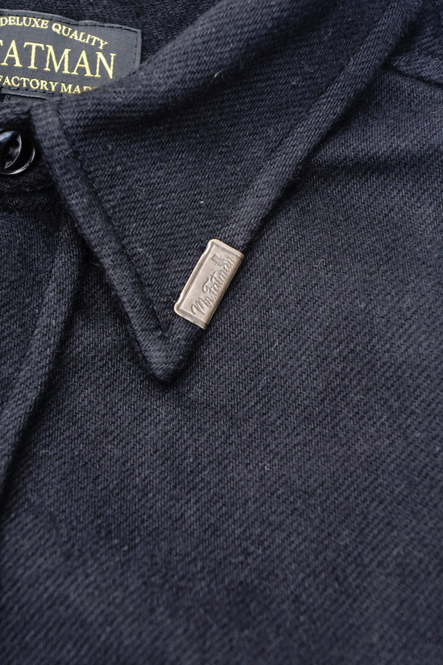 Mr.FATMAN "Johnny Cotton Flannel Shirt" BLACK