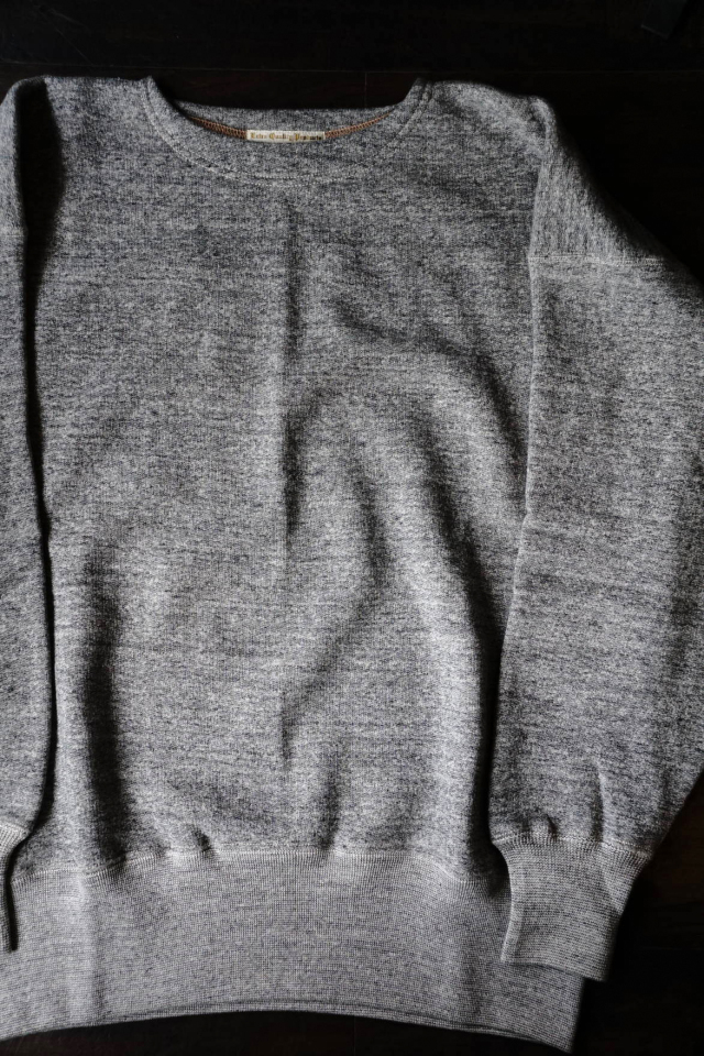 Olde Homesteader "Extra Cotton Fleece / Crew Neck Long Sleeve" TOP CHARCOAL