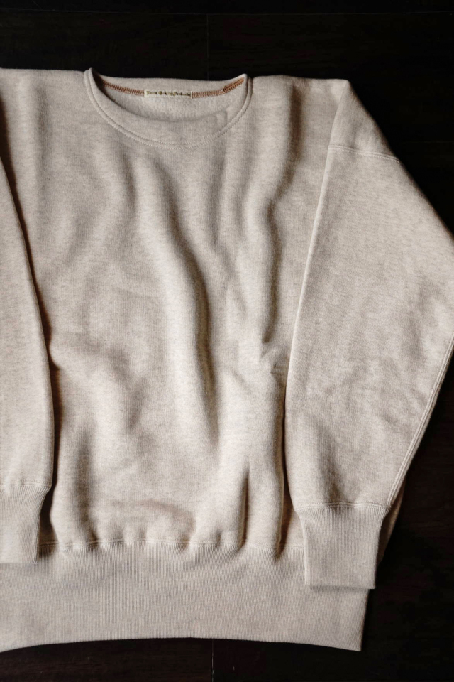 Olde Homesteader "Extra Cotton Fleece / Crew Neck Long Sleeve" OATMEAL