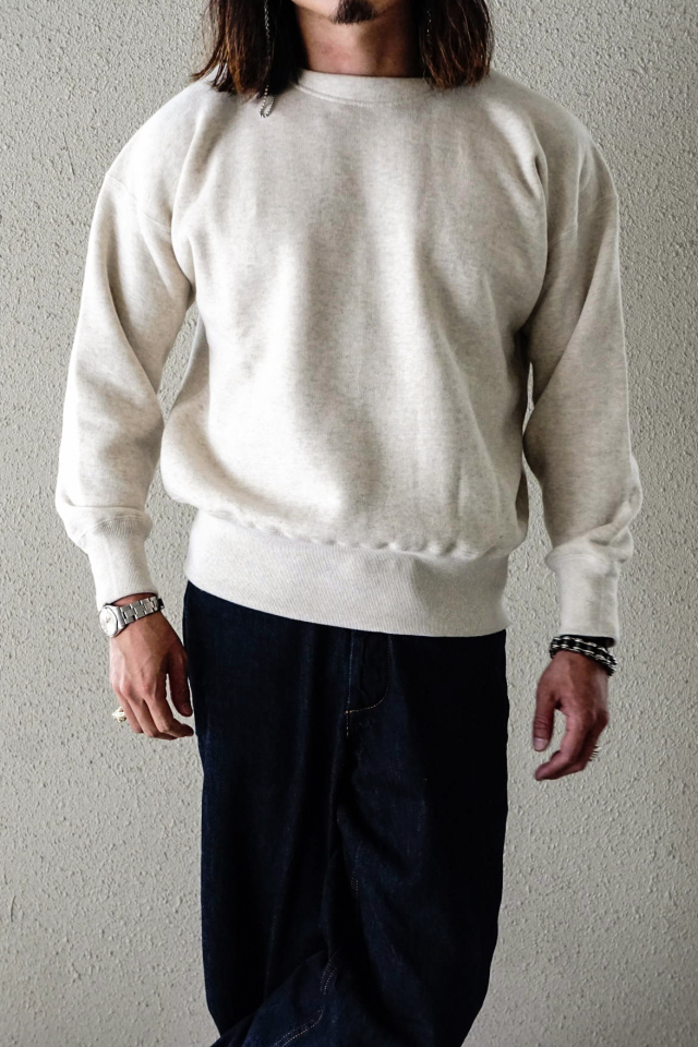 Olde Homesteader "Extra Cotton Fleece / Crew Neck Long Sleeve" OATMEAL