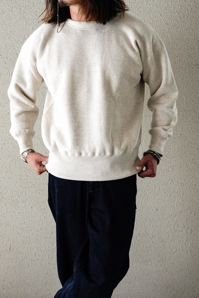 Olde Homesteader "Extra Cotton Fleece / Crew Neck Long Sleeve" OATMEAL