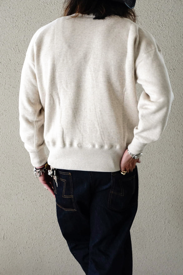 Olde Homesteader "Extra Cotton Fleece / Crew Neck Long Sleeve" OATMEAL