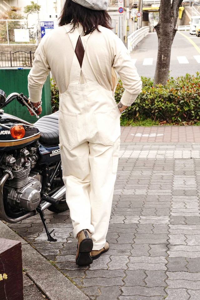 Mr.FATMAN "Eddie Craftman Overalls" White