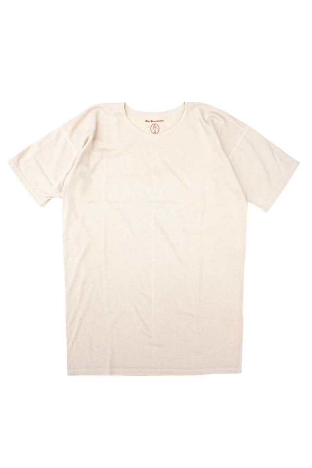 Olde Homesteader "Crew Neck Short sleeve" -Rustic Jersey- ECRU