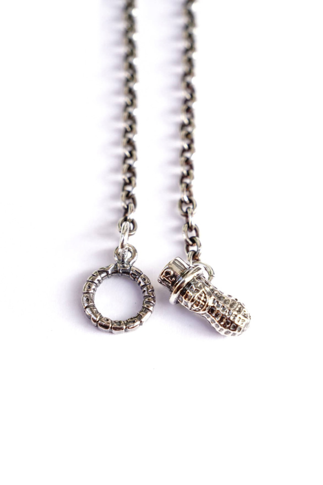 PEANUTS & Co. MEDIUM BERO PEANUTS SILVER + CHAIN ALL SILVER