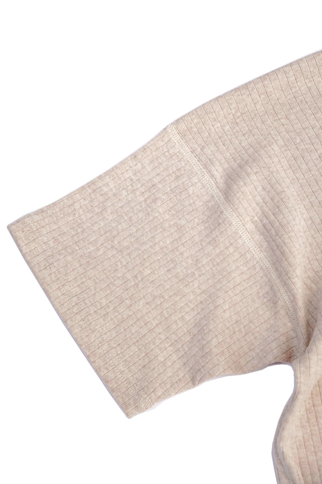 Olde Homesteader "Crew Neck Shortsleeve" - Extra Cotton Rib - ECRU
