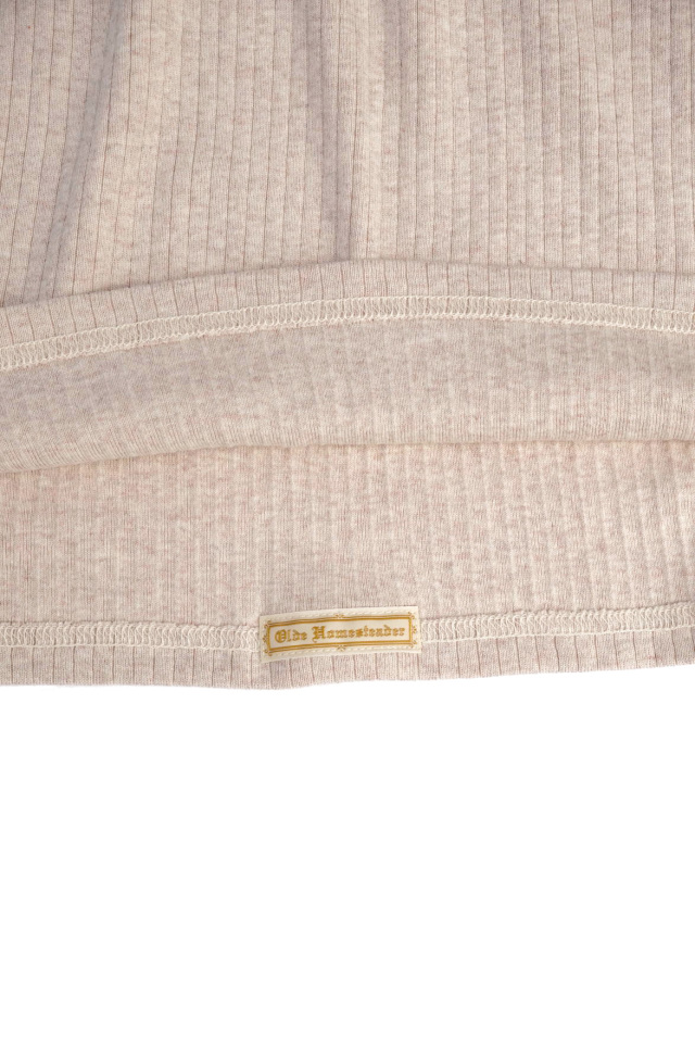 Olde Homesteader "Crew Neck Shortsleeve" - Extra Cotton Rib - ECRU