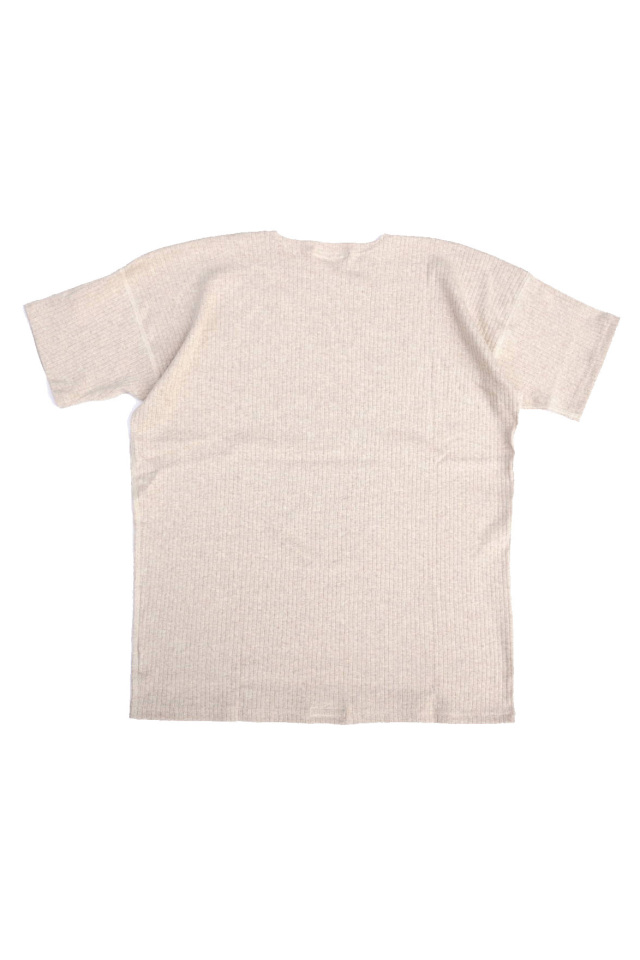 Olde Homesteader "Crew Neck Shortsleeve" - Extra Cotton Rib - ECRU