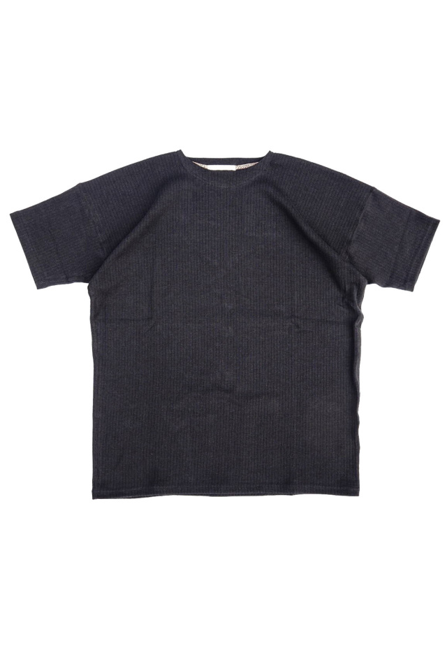 Olde Homesteader "Crew Neck Shortsleeve" - Extra Cotton Rib - BLACK