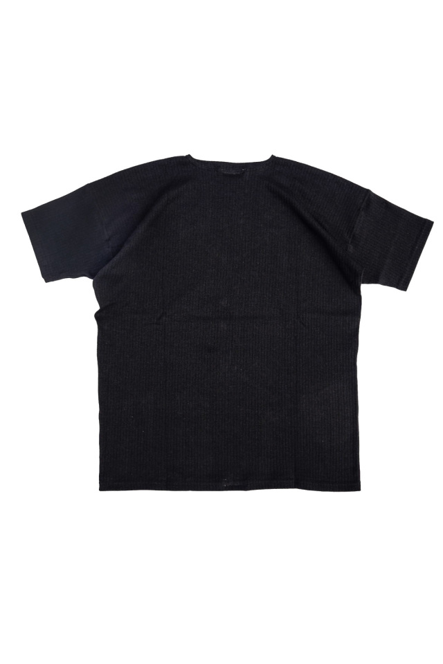 Olde Homesteader "Crew Neck Shortsleeve" - Extra Cotton Rib - BLACK