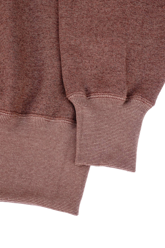 Olde Homesteader "Extra Cotton Fleece / Crew Neck Long Sleeve" BROWN HEATHER