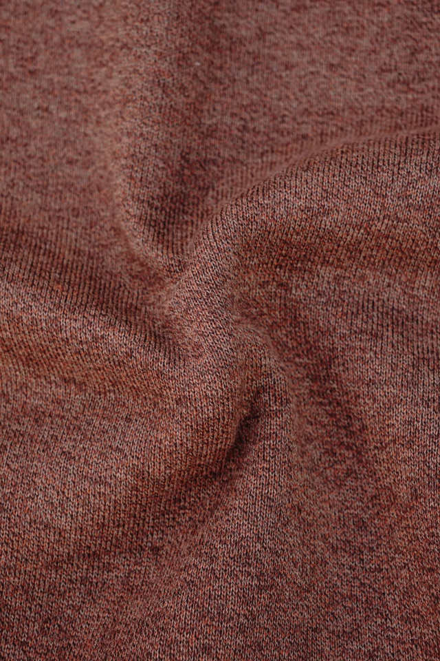 Olde Homesteader "Extra Cotton Fleece / Crew Neck Long Sleeve" BROWN HEATHER