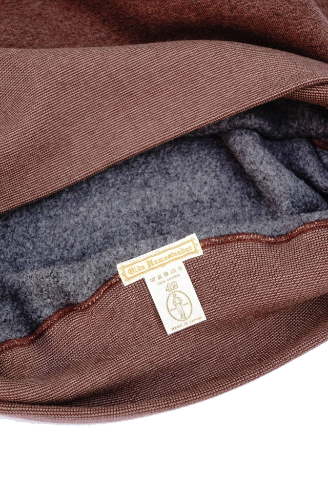 Olde Homesteader "Extra Cotton Fleece / Crew Neck Long Sleeve" BROWN HEATHER