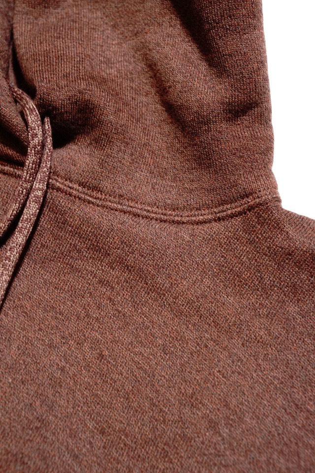 Olde Homesteader "Extra Cotton Fleece / Hooded Long Sleeve" BROWN HEATHER
