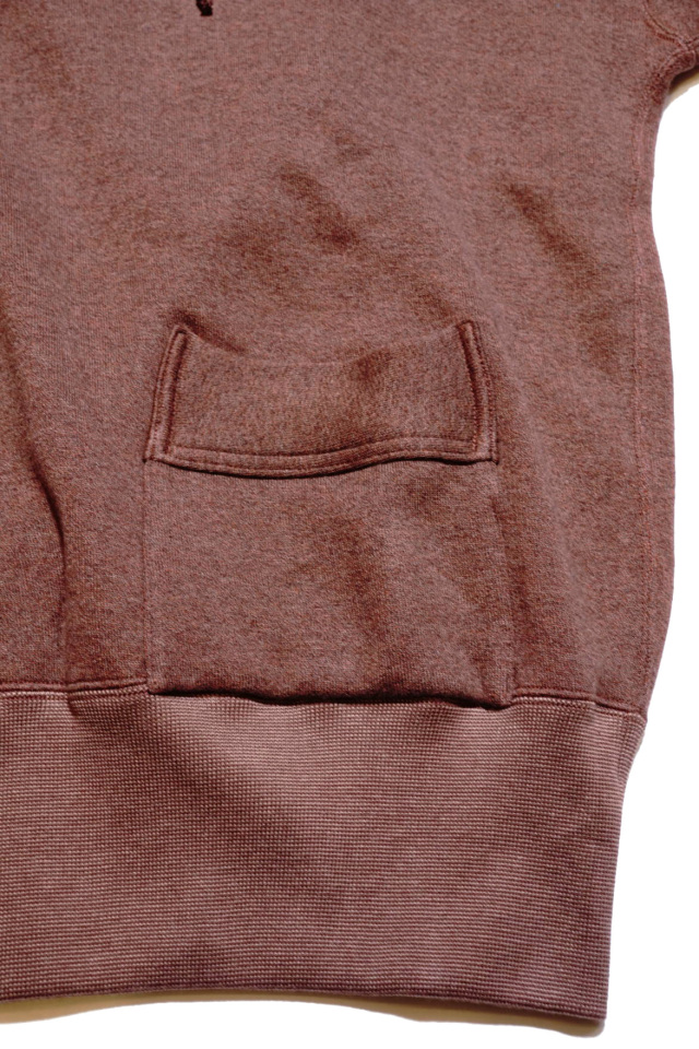 Olde Homesteader "Extra Cotton Fleece / Hooded Long Sleeve" BROWN HEATHER