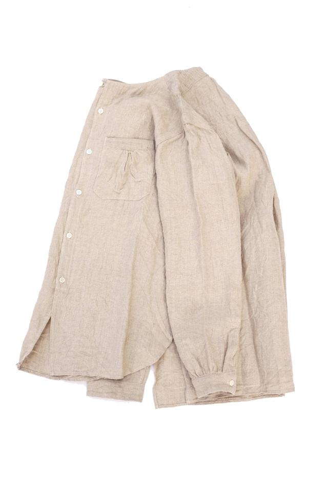 Django Atour classic germanwork heavylinen shirt / ecru