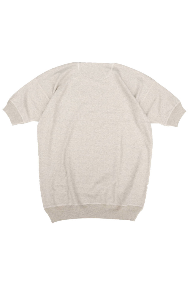 Olde Homesteader "Henley Neck Shortsleeve" - Interlock - ECRU HEATHER