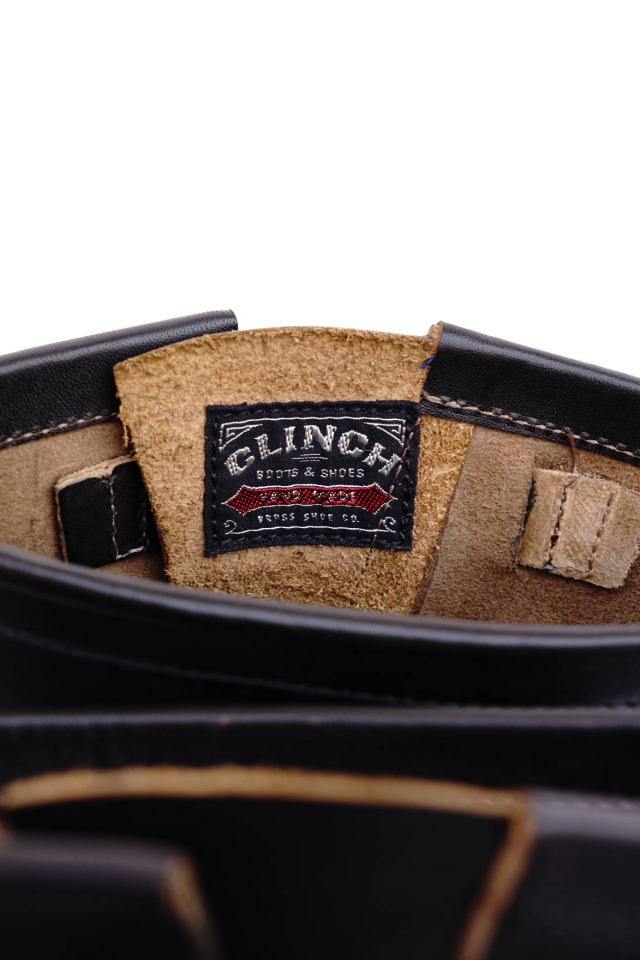 CLINCH Engineer boots Horsebutt overdye BLACK