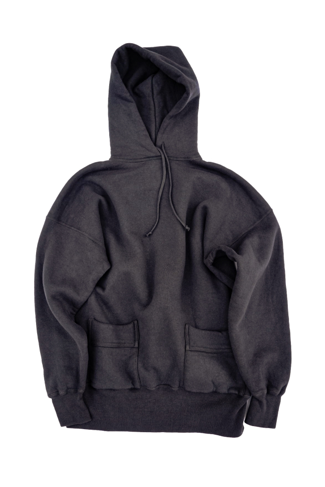 Olde Homesteader "Extra Cotton Fleece / Hooded Long Sleeve" O.W.BLACK