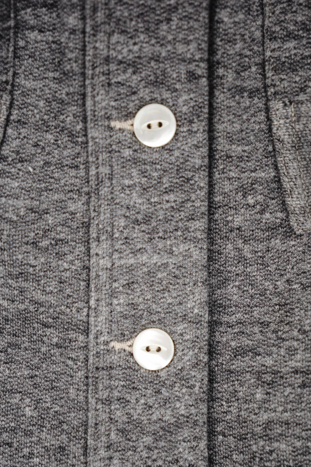 Olde Homesteader "Extra Cotton Fleece / Cardigan" TOP CHARCOAL