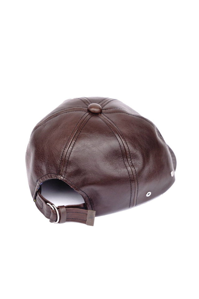 Mr.FATMAN "LEATHER SHORT BRIM CAP by BRIDGE CAP"