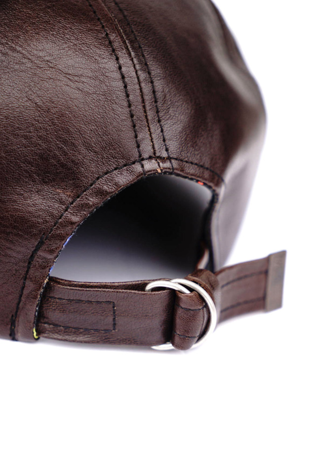 Mr.FATMAN "LEATHER SHORT BRIM CAP by BRIDGE CAP"