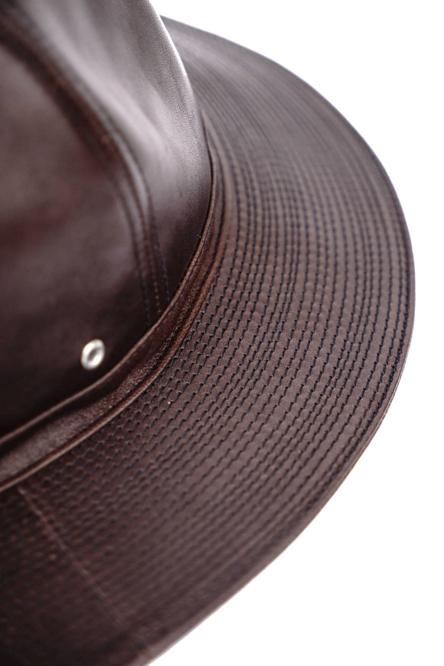 Mr.FATMAN "LEATHER FATIGUE HAT"