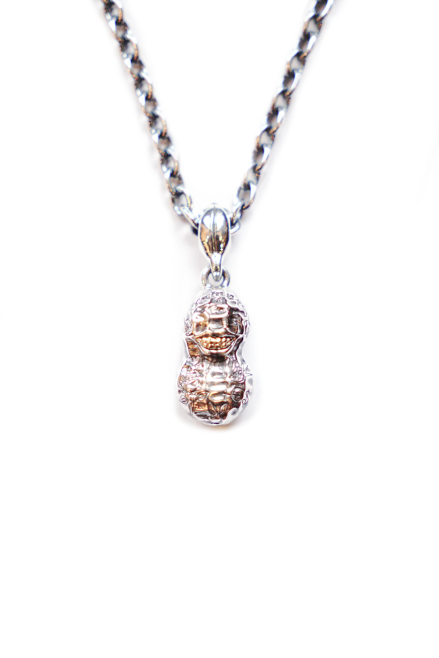 PEANUTS & Co. NORMAL TATOO PEANUTS Ssize silver ×K10YG + CHAIN silver